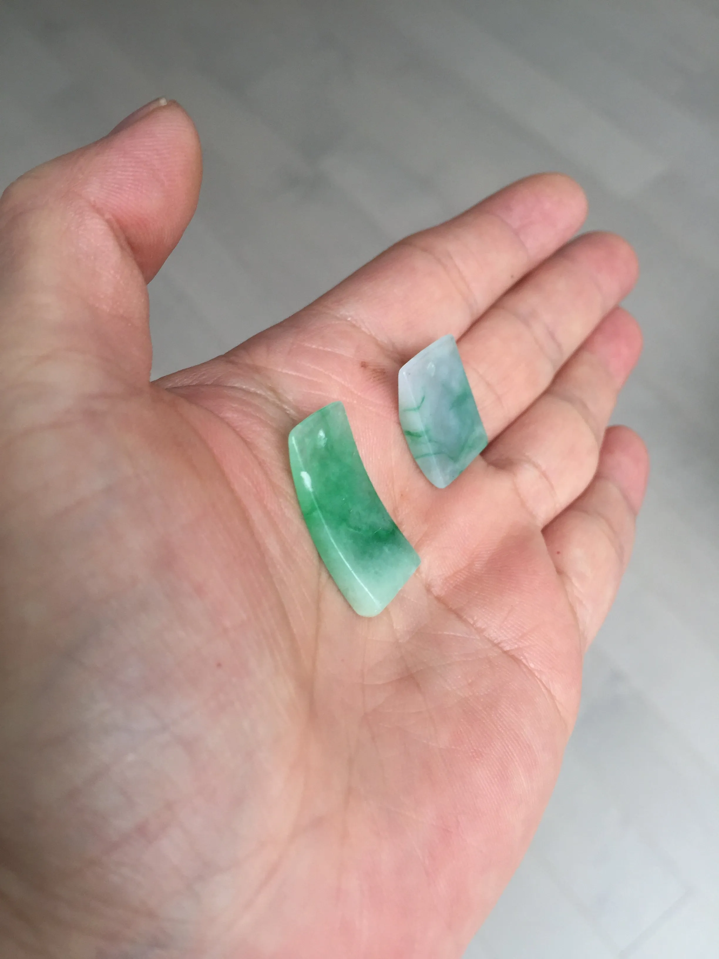 100% Natural type A icy watery sunny green/purple Jadeite Jade safe and sound pendant AX145