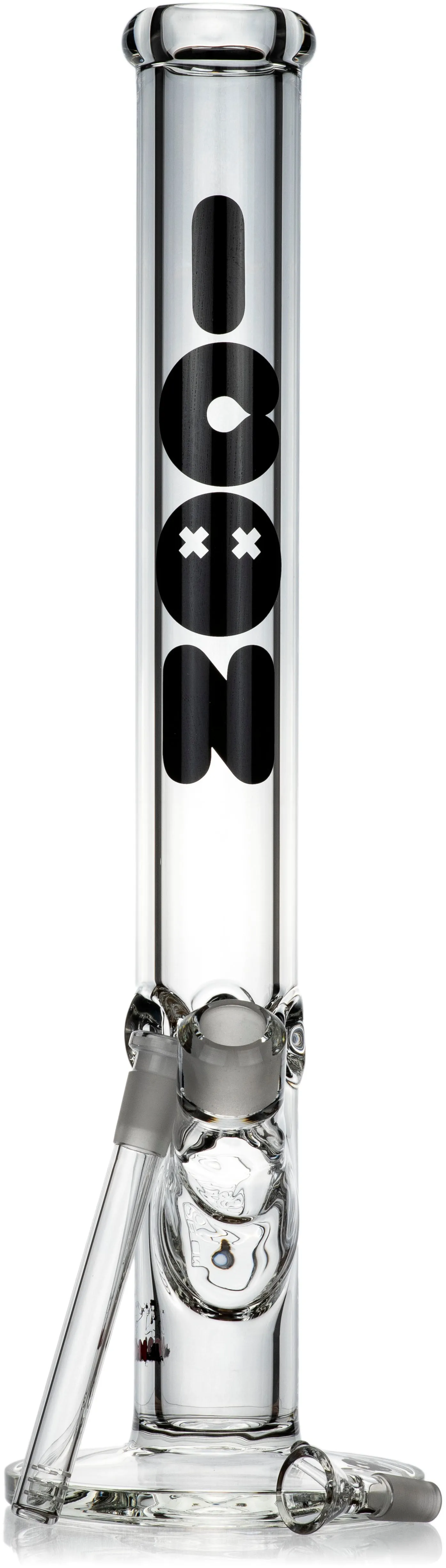 18 Heavy 9mm Straight Tube Bong, by ICON Glass