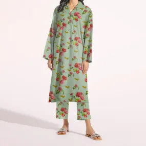 2PC- Unstitched Digital Printed Cambric Suit PW3300