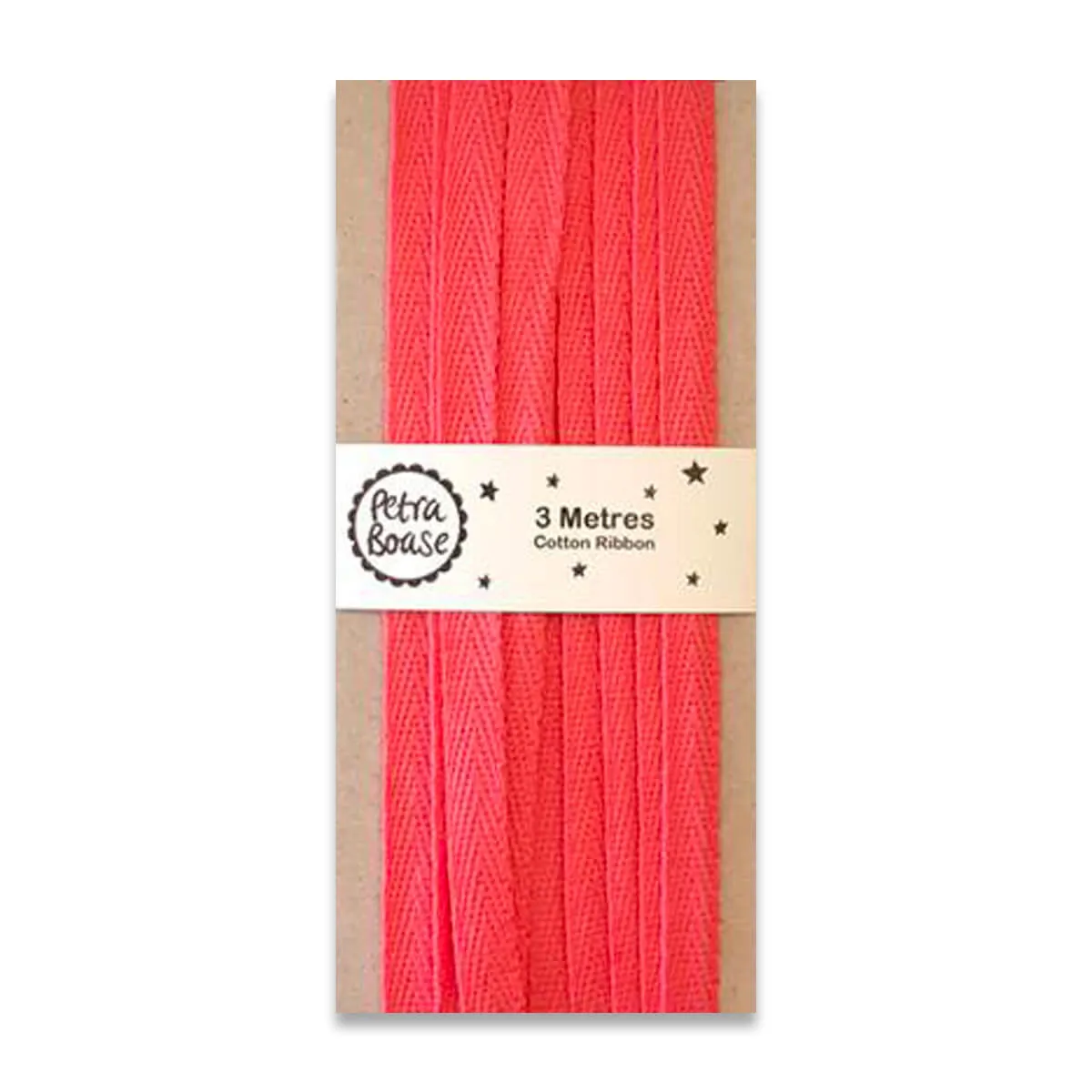 3 Metres Of Cotton Ribbon (Various Colours) by Petra Boase