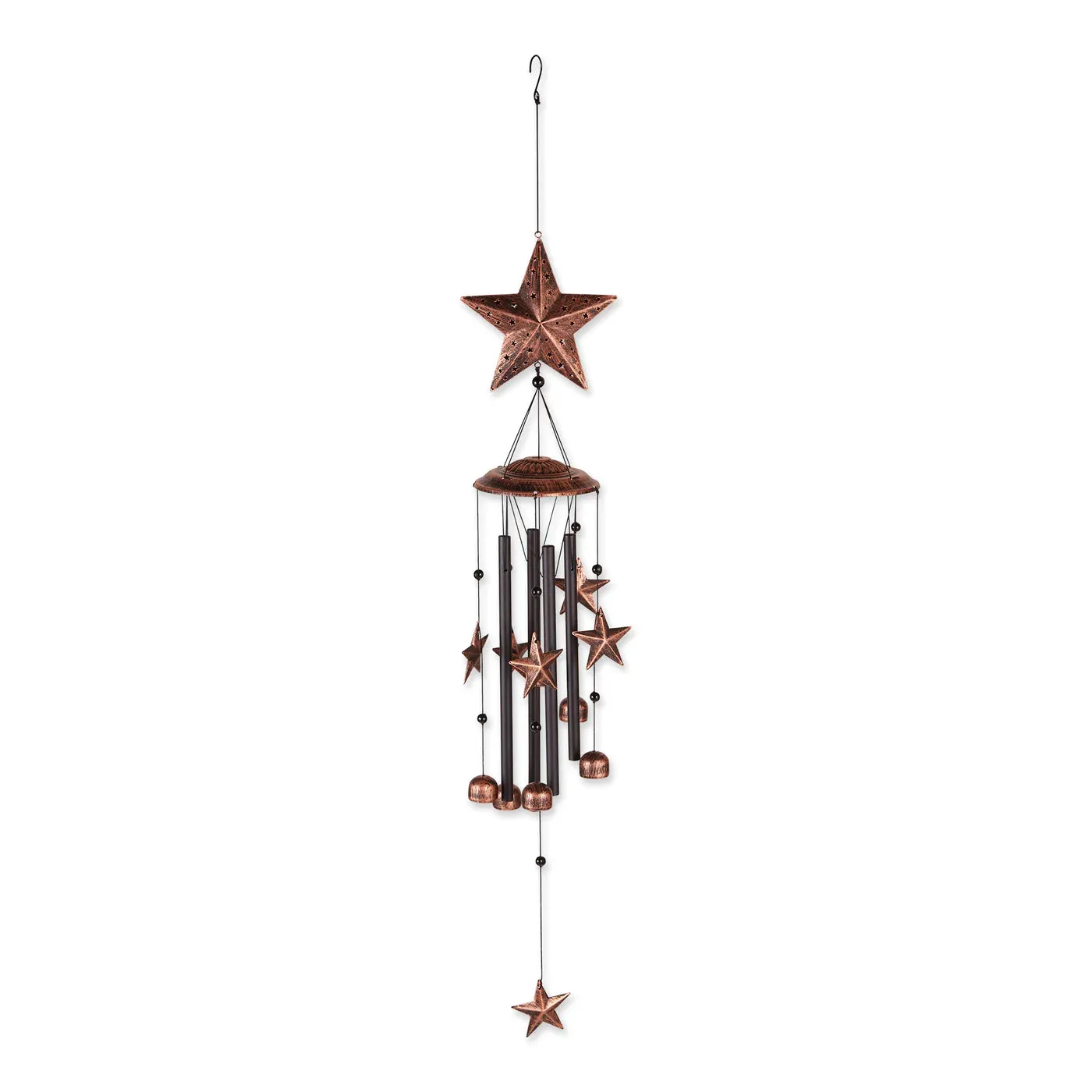 34 Bronze Stars Wind Chimes