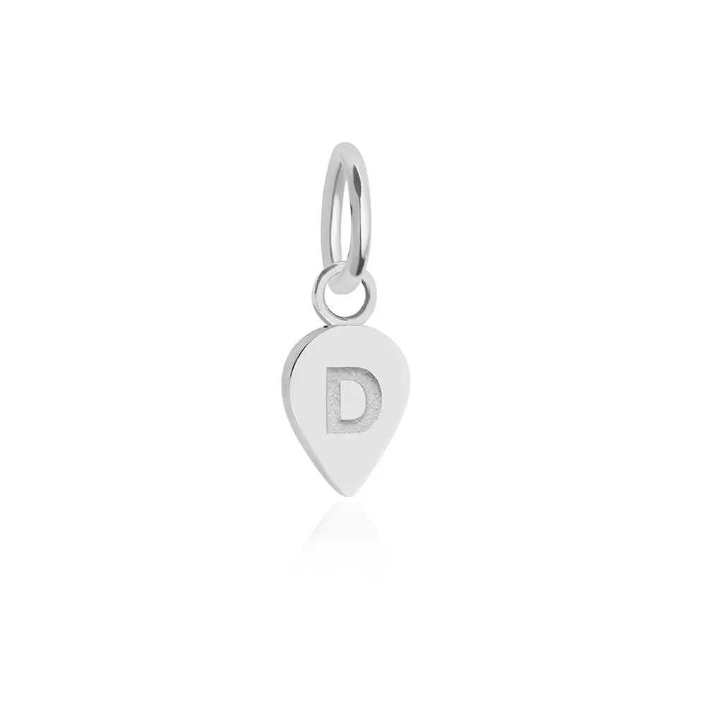 Alphabet Silver Charm, D