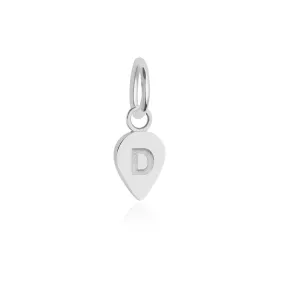 Alphabet Silver Charm, D