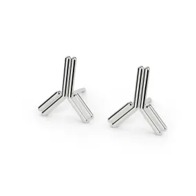 antibody studs | silver