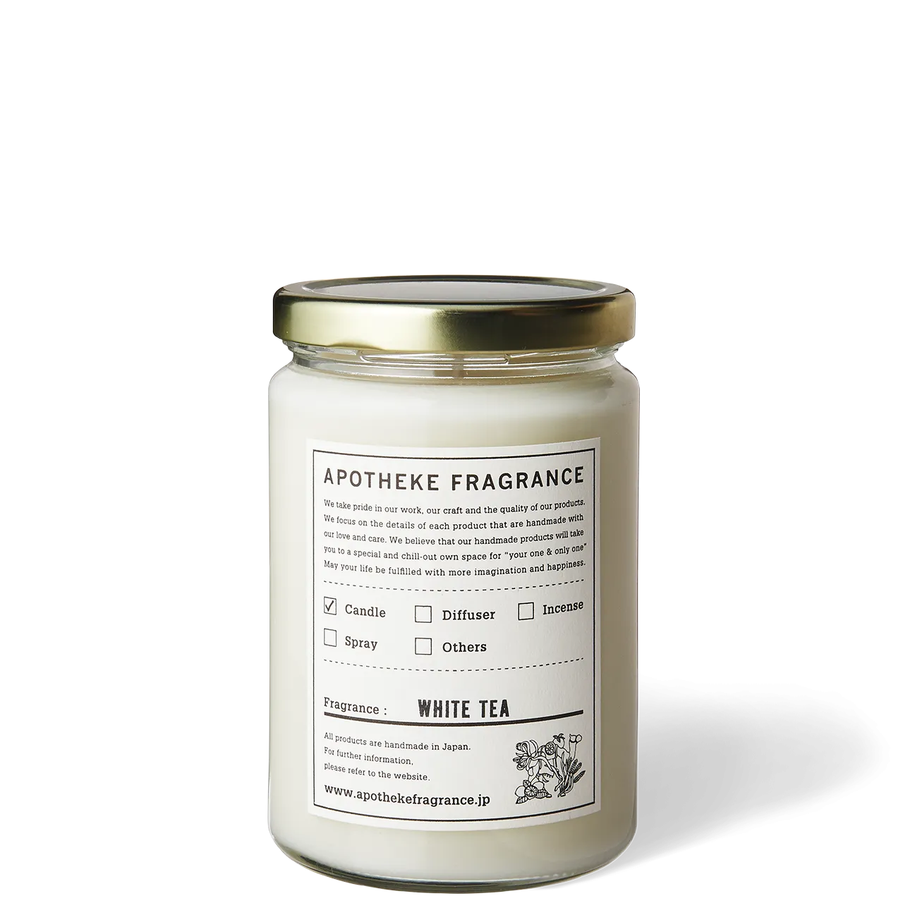 Apotheke Fragrance Glass Jar Candle