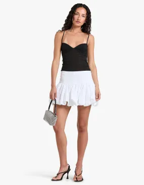 Blanc Bubble Mini Skirt - Ivory