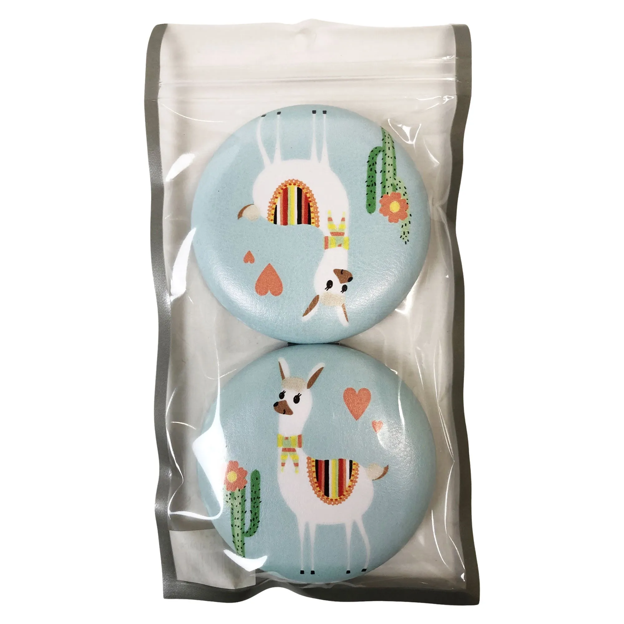 CLEARANCE COSMETIC MIRRORS CAT PRINTS (CASE OF 48 - $1.50 / PIECE)  Wholesale Round Cosmetic Mirrors in Assorted Prints SKU: 906-CAT-48