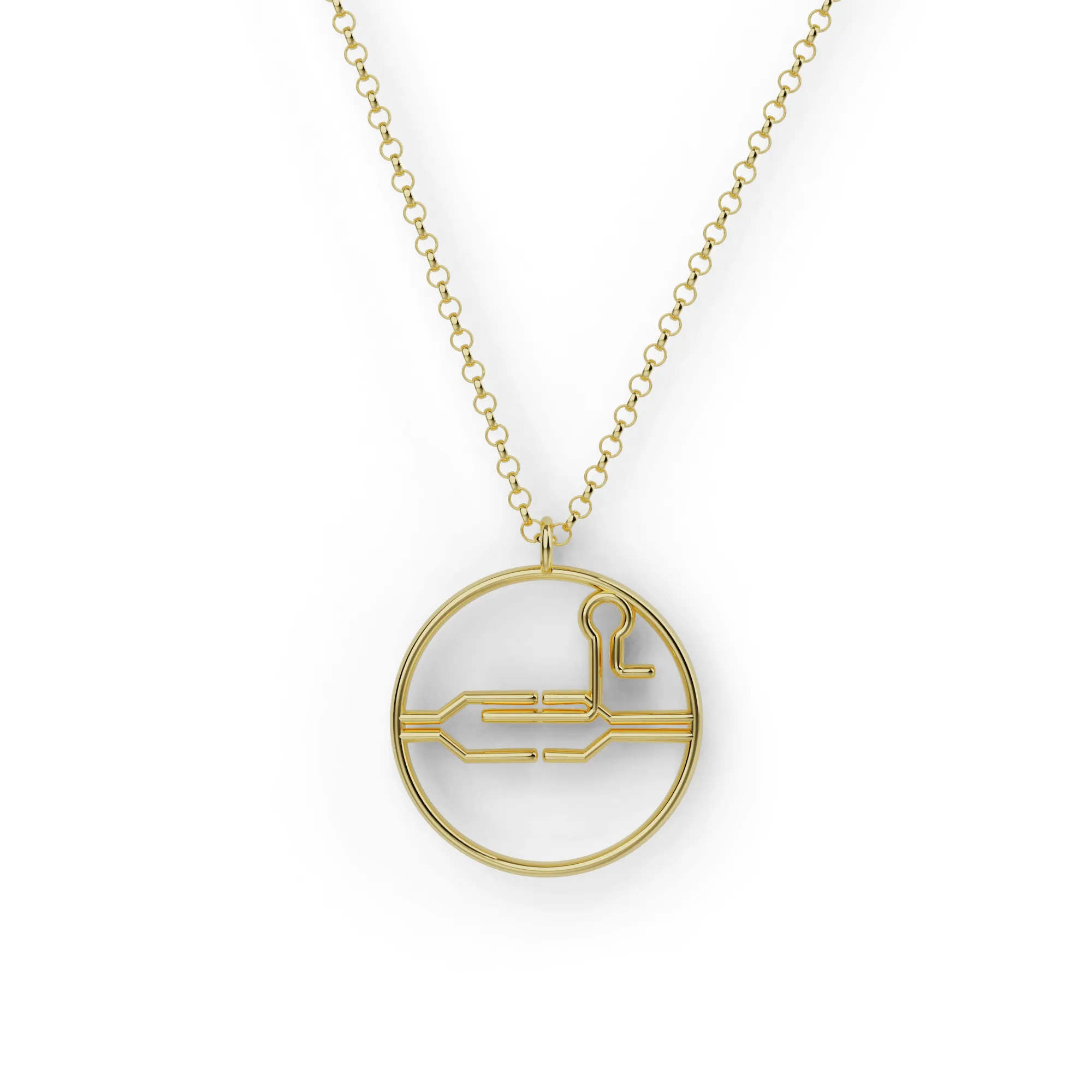 CRISPR necklace | gold vermeil