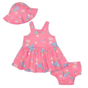 Gerber Baby Girls 3-Piece Dress Set, Butterflies