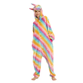 Golden Rainbow Unicorn Adult Onesie