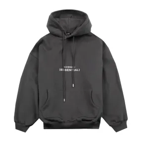 HOMME  'ESSENTIAL' Heavyweight Hoodie Charcoal