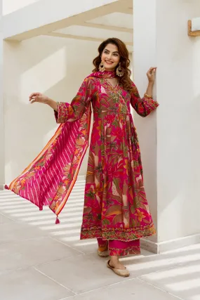 Khevna Blush full heavy work Anarkali Suit Set