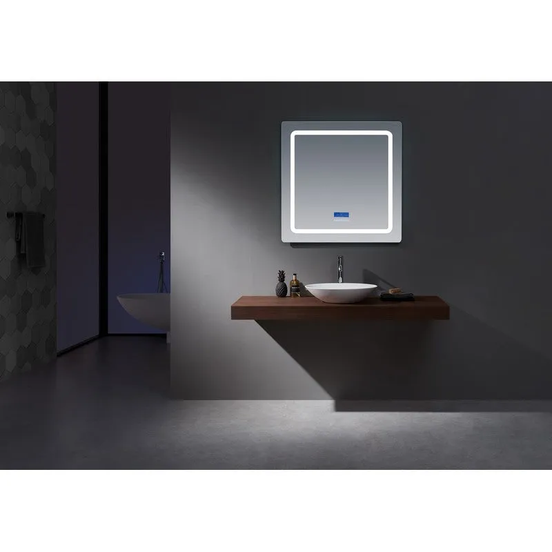 Lexora Caldona 36 Wide x 32 Tall LED Mirror w/ Defogger | LC3632LEDM