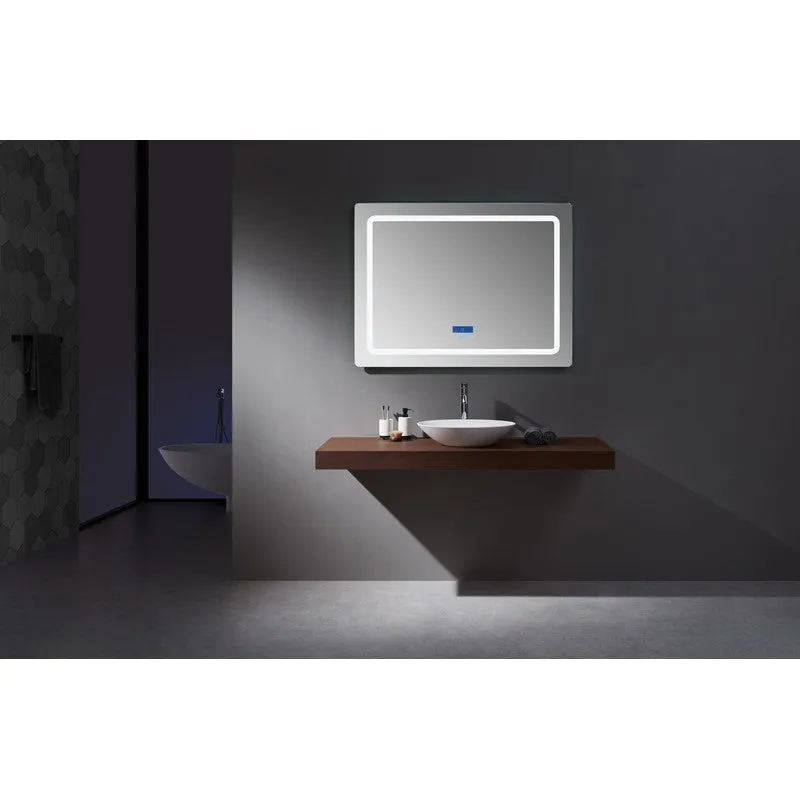 Lexora Caldona 48 Wide x 36 Tall LED Mirror w/ Defogger | LC4836LEDM