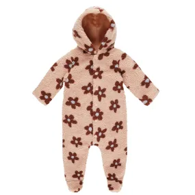 Rylee   Cru Fleece Jumpsuit - Pink Daisy