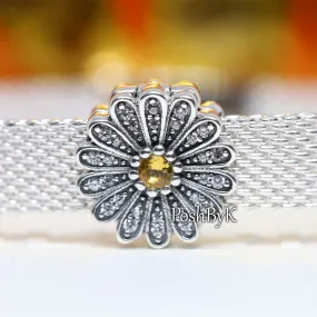 Sparkling Daisy Flower Clip Charm 798766C01